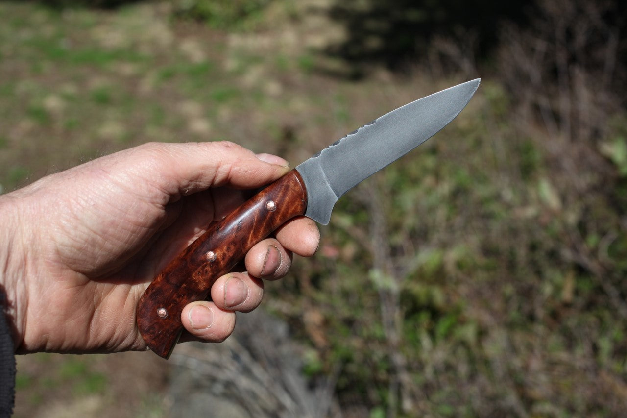 Custom Bird and Trout, redwood burl