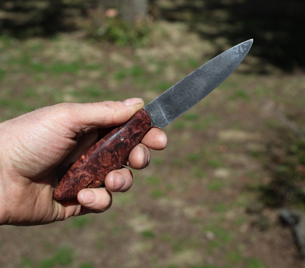 Custom Chefs set, dark maple burl