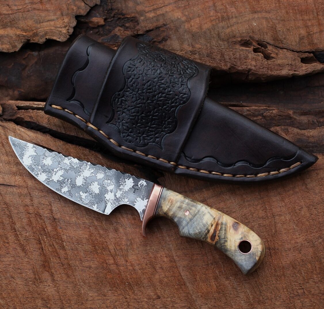 Custom Choke-Up Utility, EDC, buckeye burl