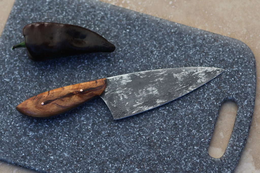 6 inch Chefs knife, spalted cherry