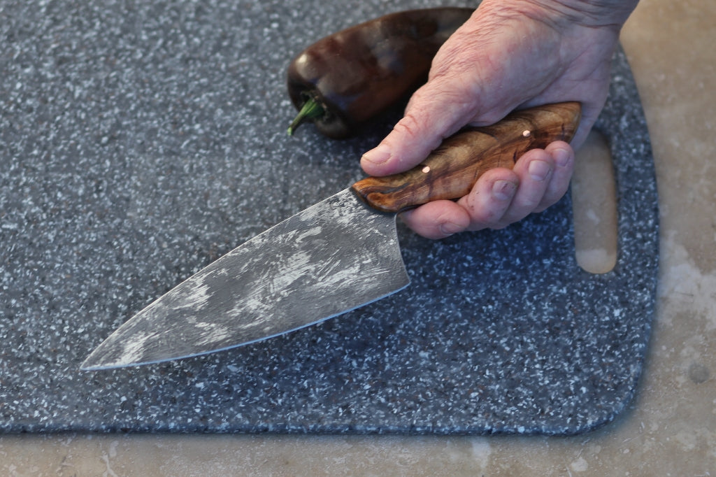 6 inch Chefs knife, spalted cherry