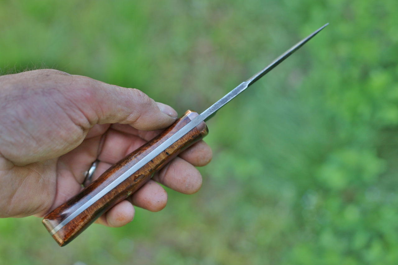 Native style hunter, black locust burl