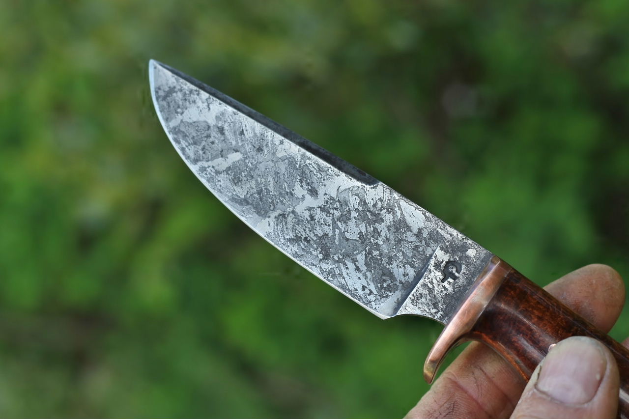 Native style hunter, black locust burl