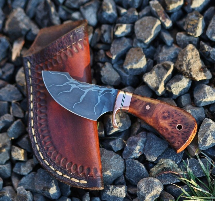 3 Finger skinner, redwood burl