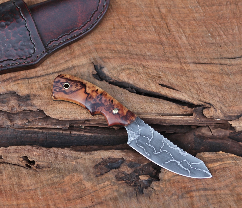 Custom spay point utility/hunter, spalted cherry