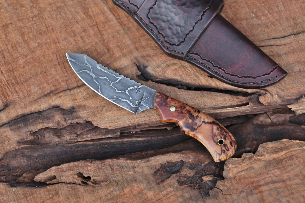 Custom spay point utility/hunter, spalted cherry